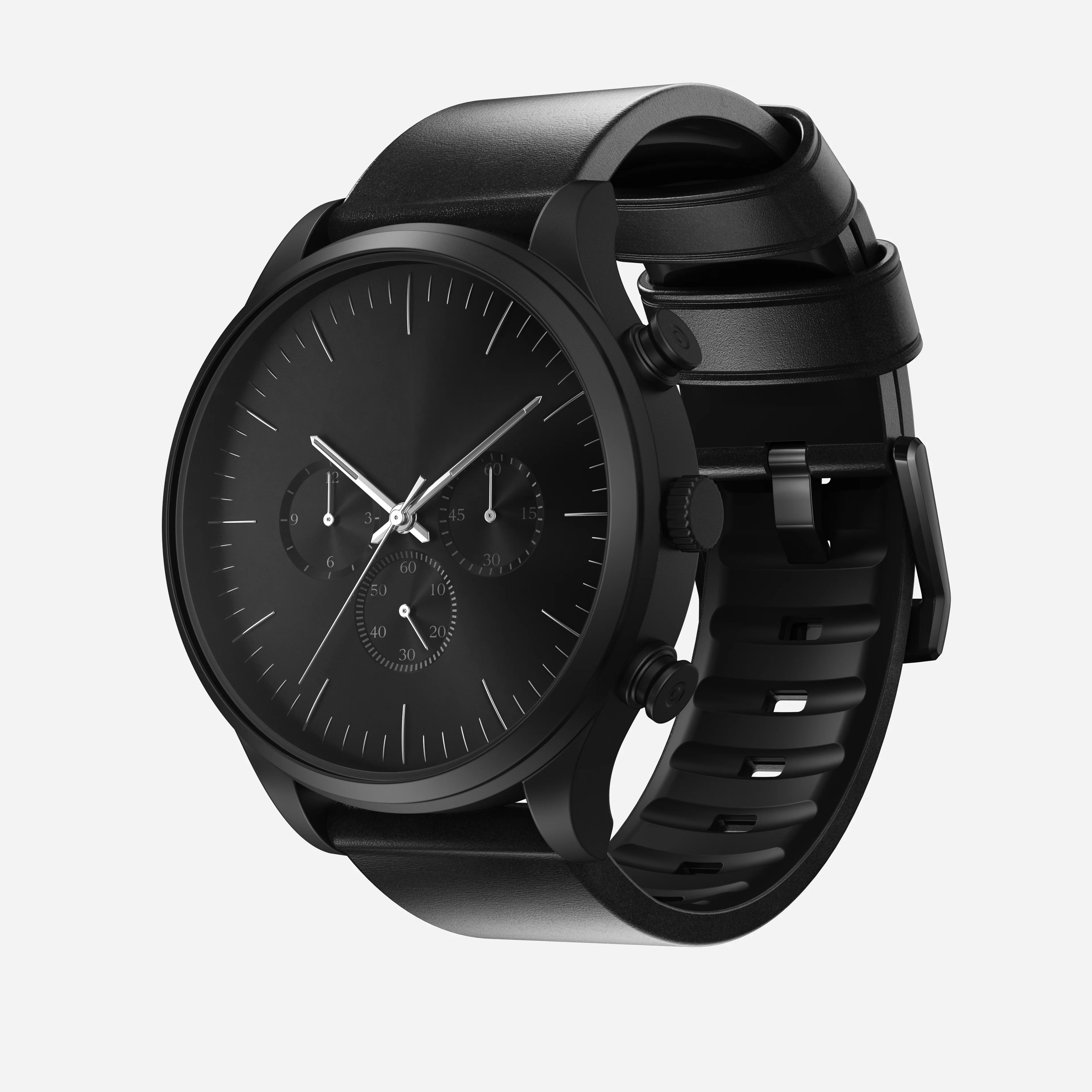 Active Band Pro - 22mm Quick Release | Black Horween | Black Hardware - Image 4