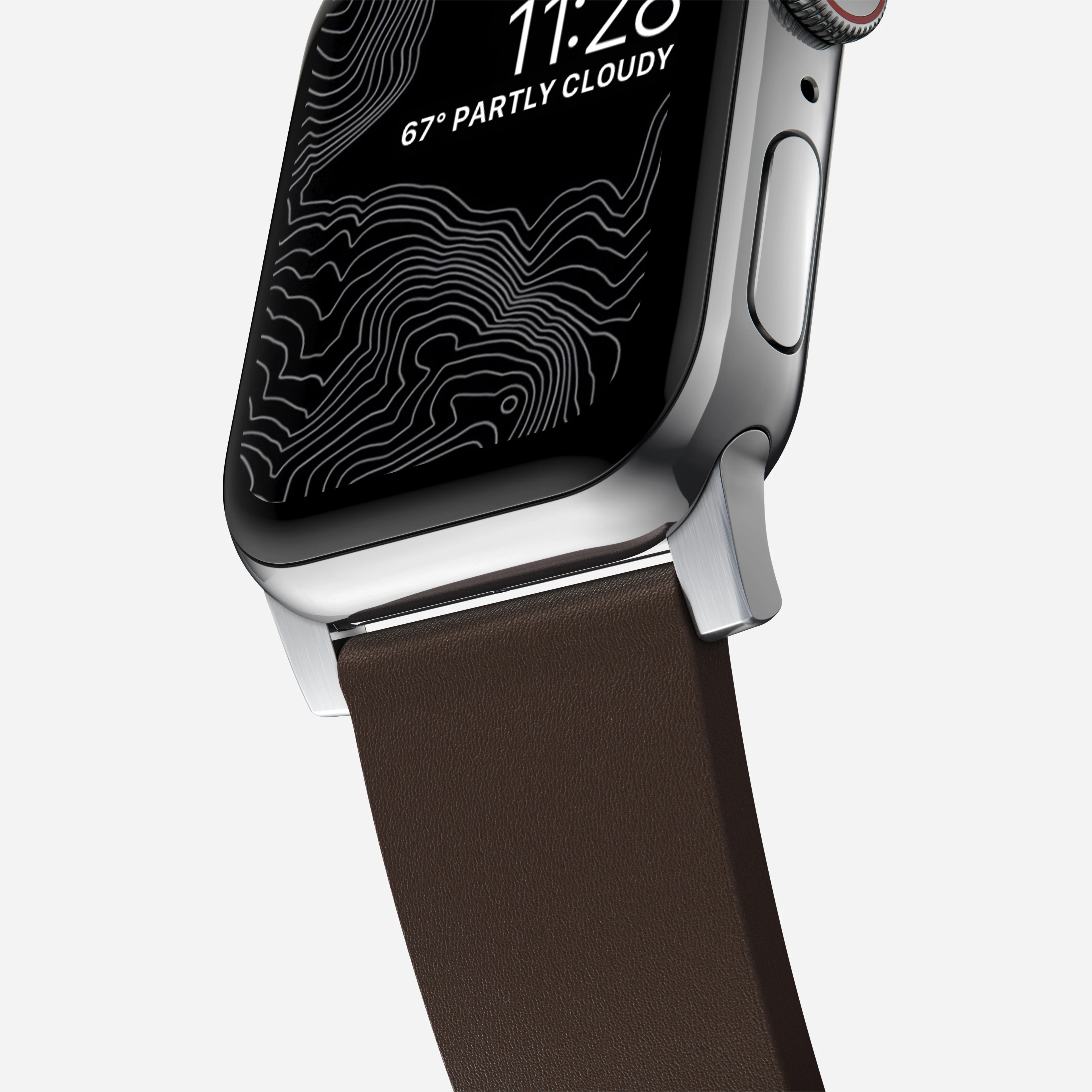 Active Band Pro - 46mm/49mm | Silver Hardware | Classic Brown Active Leather - Image 6