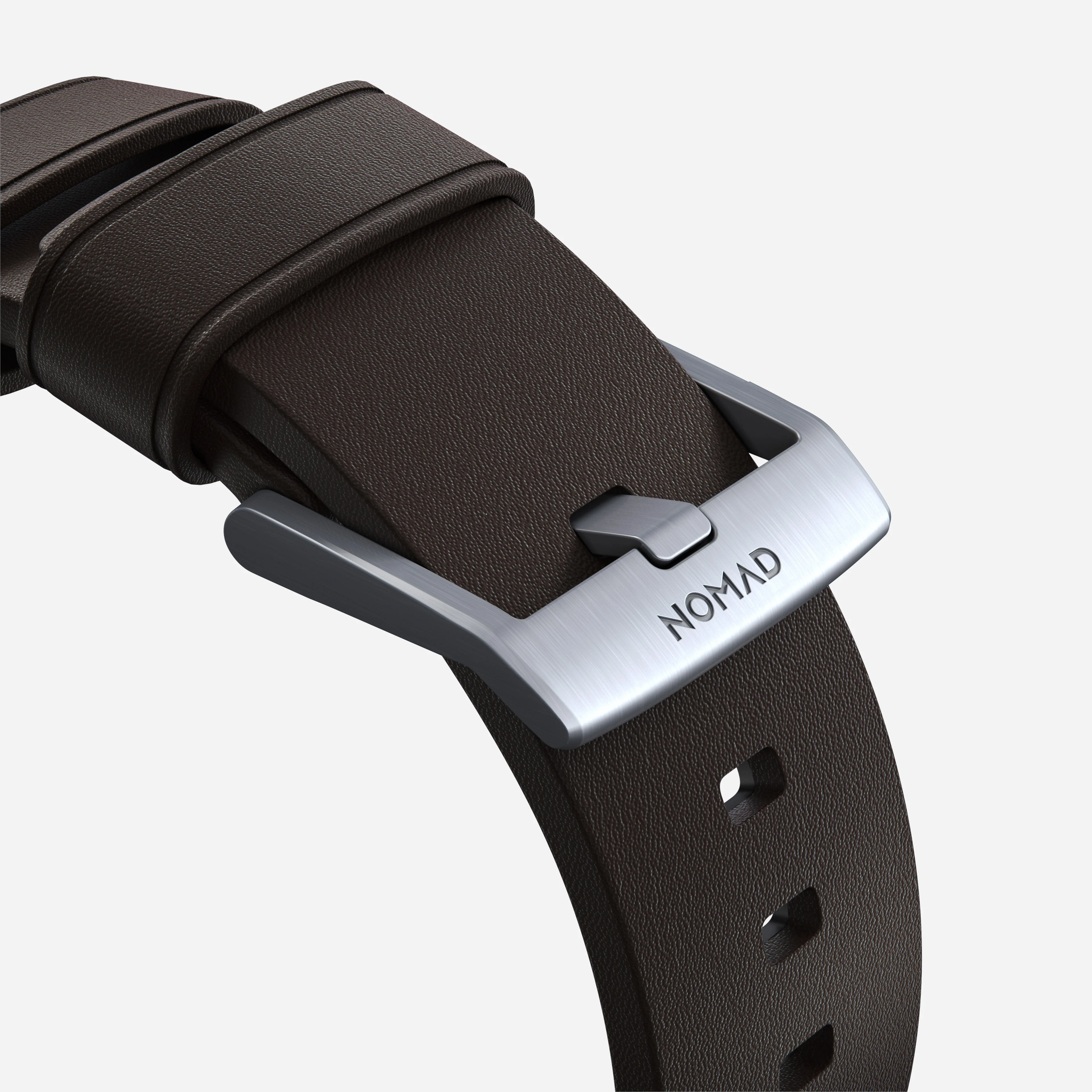 Active Band Pro - 46mm/49mm | Silver Hardware | Classic Brown Active Leather - Image 7