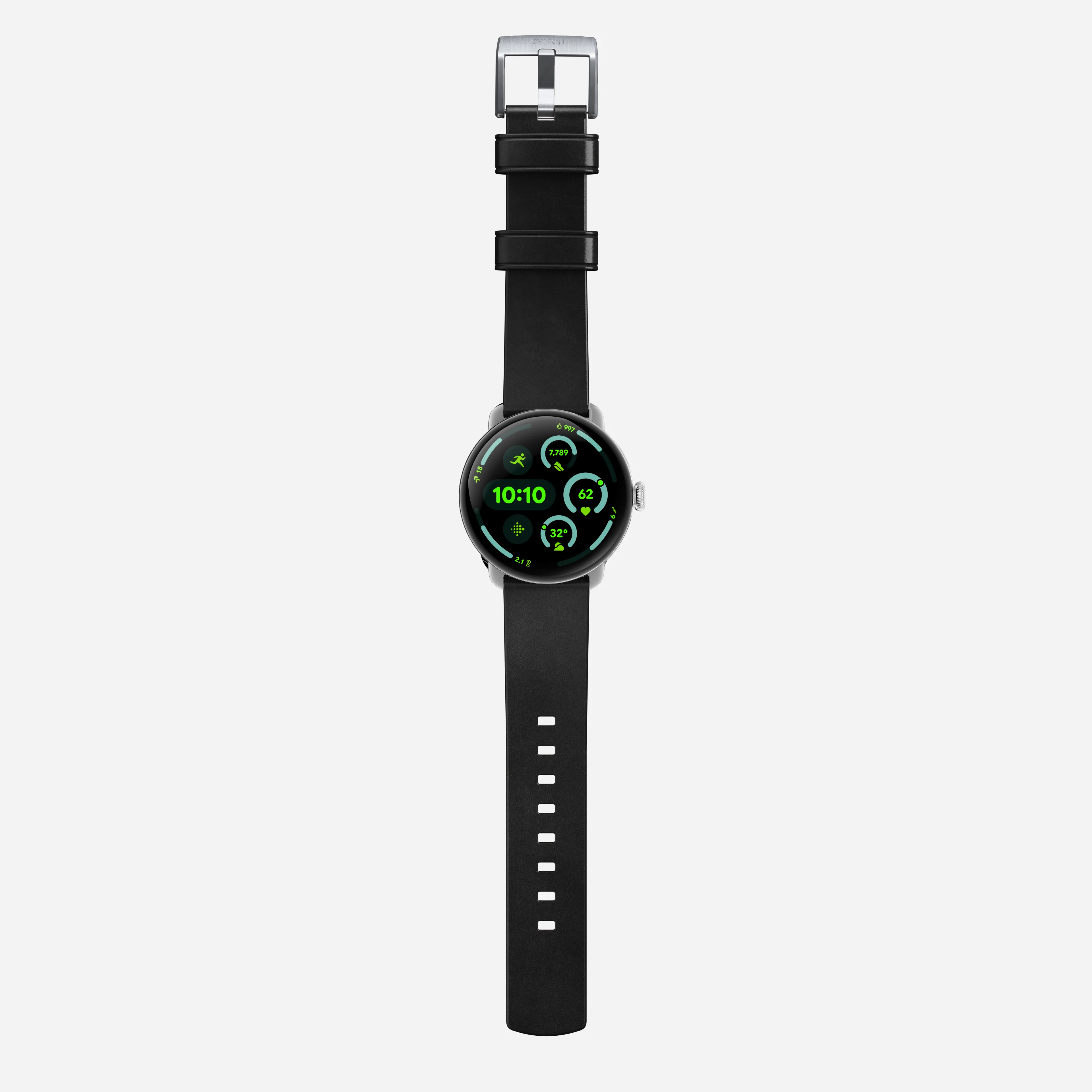 Active Band Pro - Pixel Watch | 45mm | Silver Hardware | Horween Black - Image 7