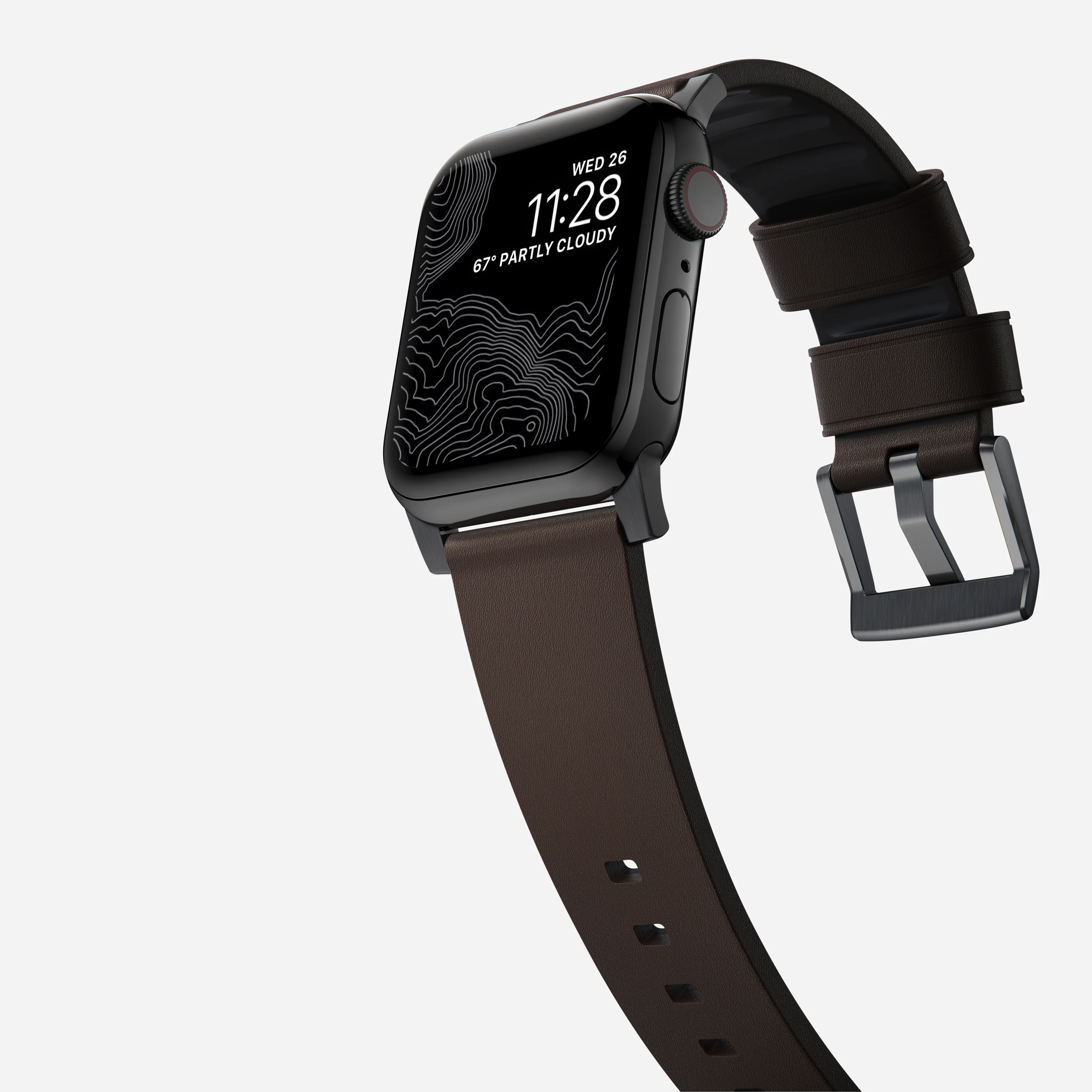 Active Band Pro - 46mm/49mm | Black Hardware | Classic Brown Active Leather - Image 9
