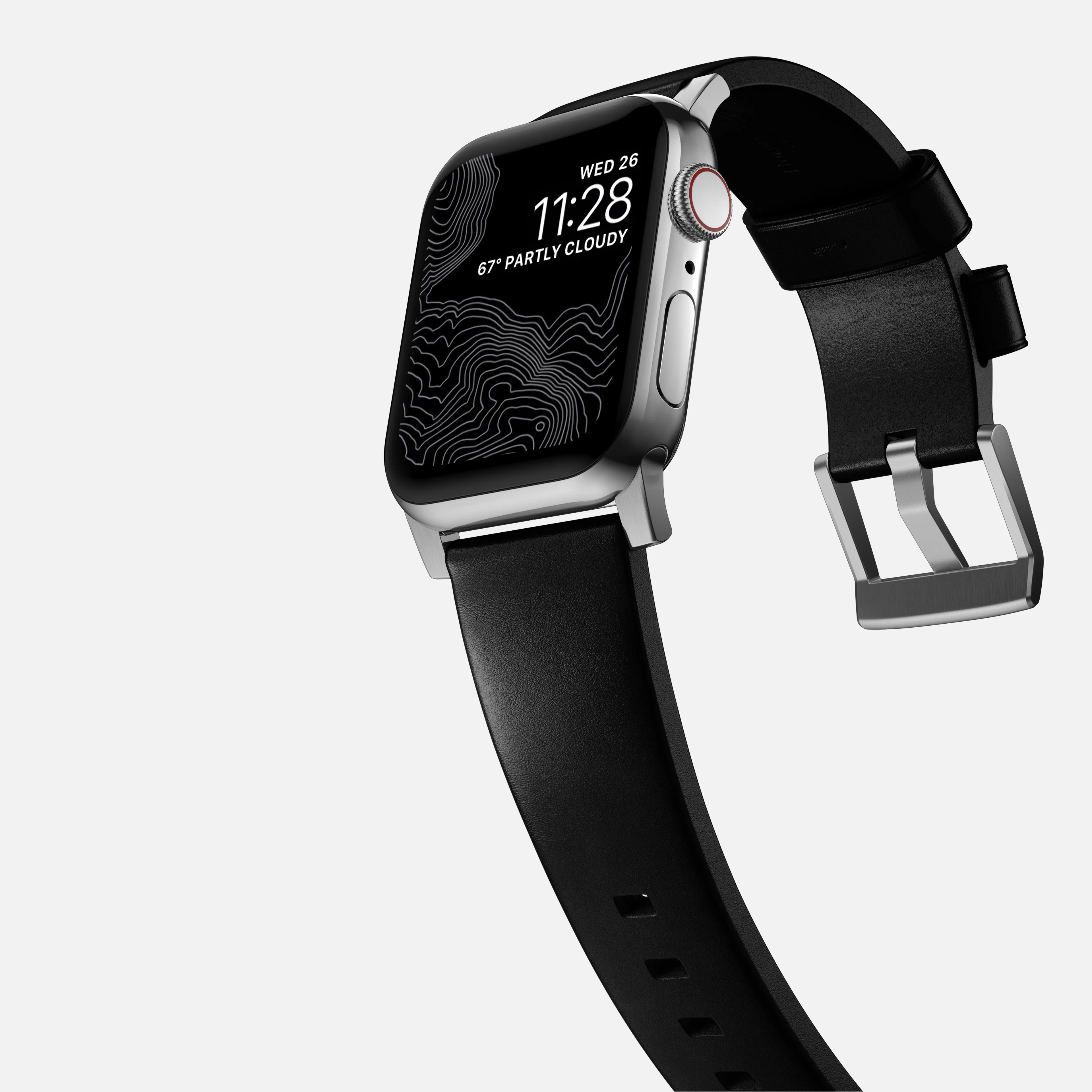 Modern Band - 46mm/49mm | Silver Hardware | Black | Horween - Image 10