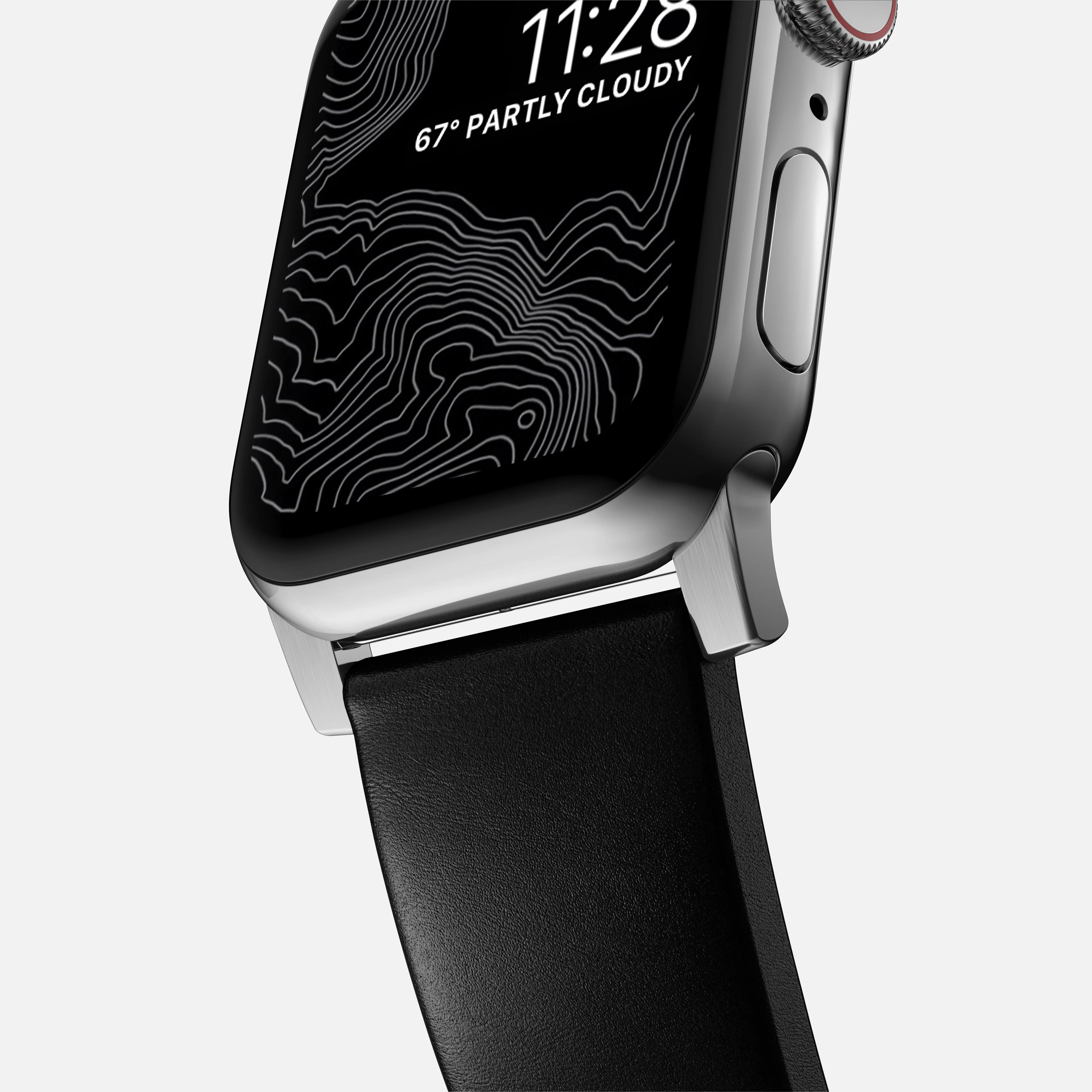 Modern Band - 46mm/49mm | Silver Hardware | Black | Horween - Image 6