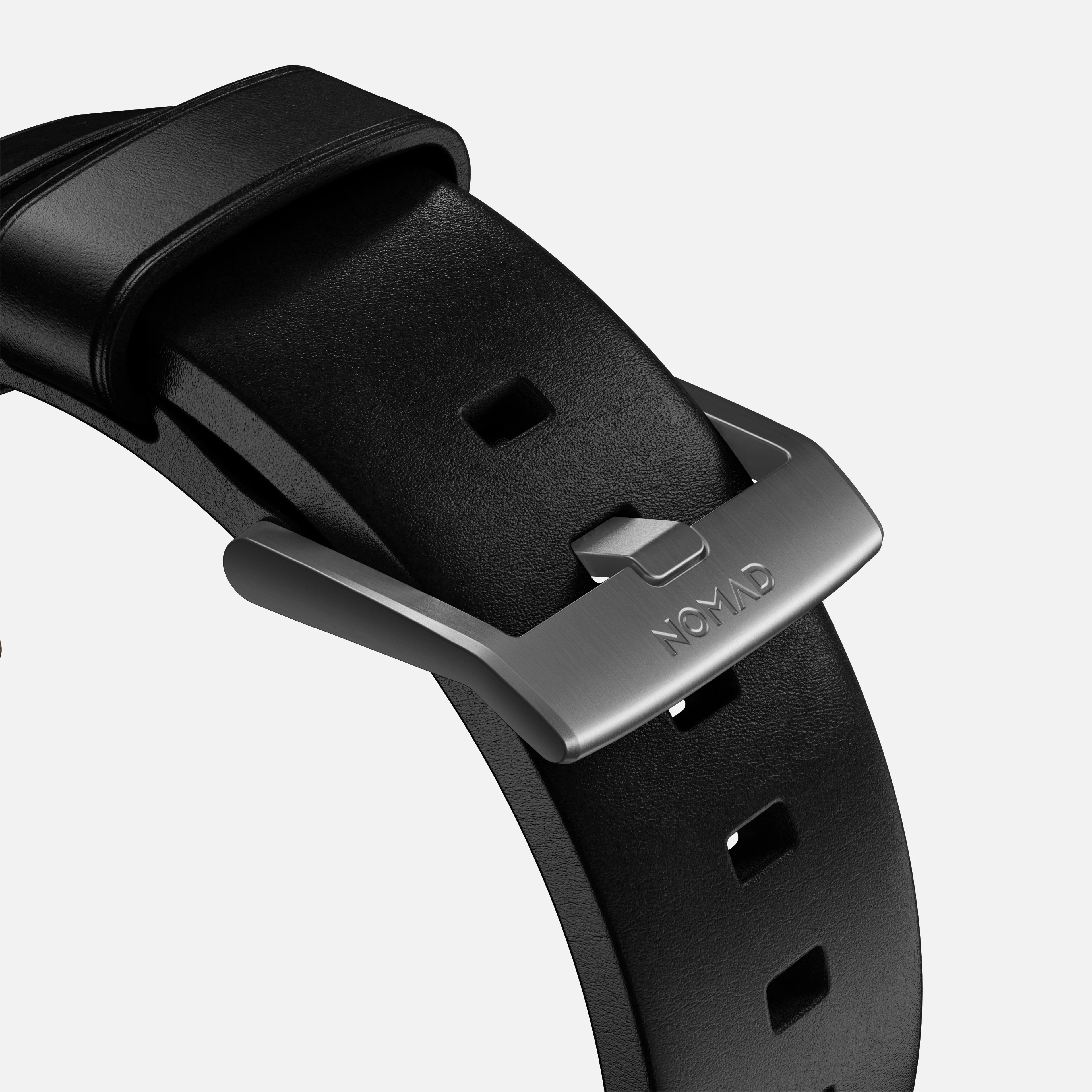 Modern Band - 46mm/49mm | Silver Hardware | Black | Horween - Image 7