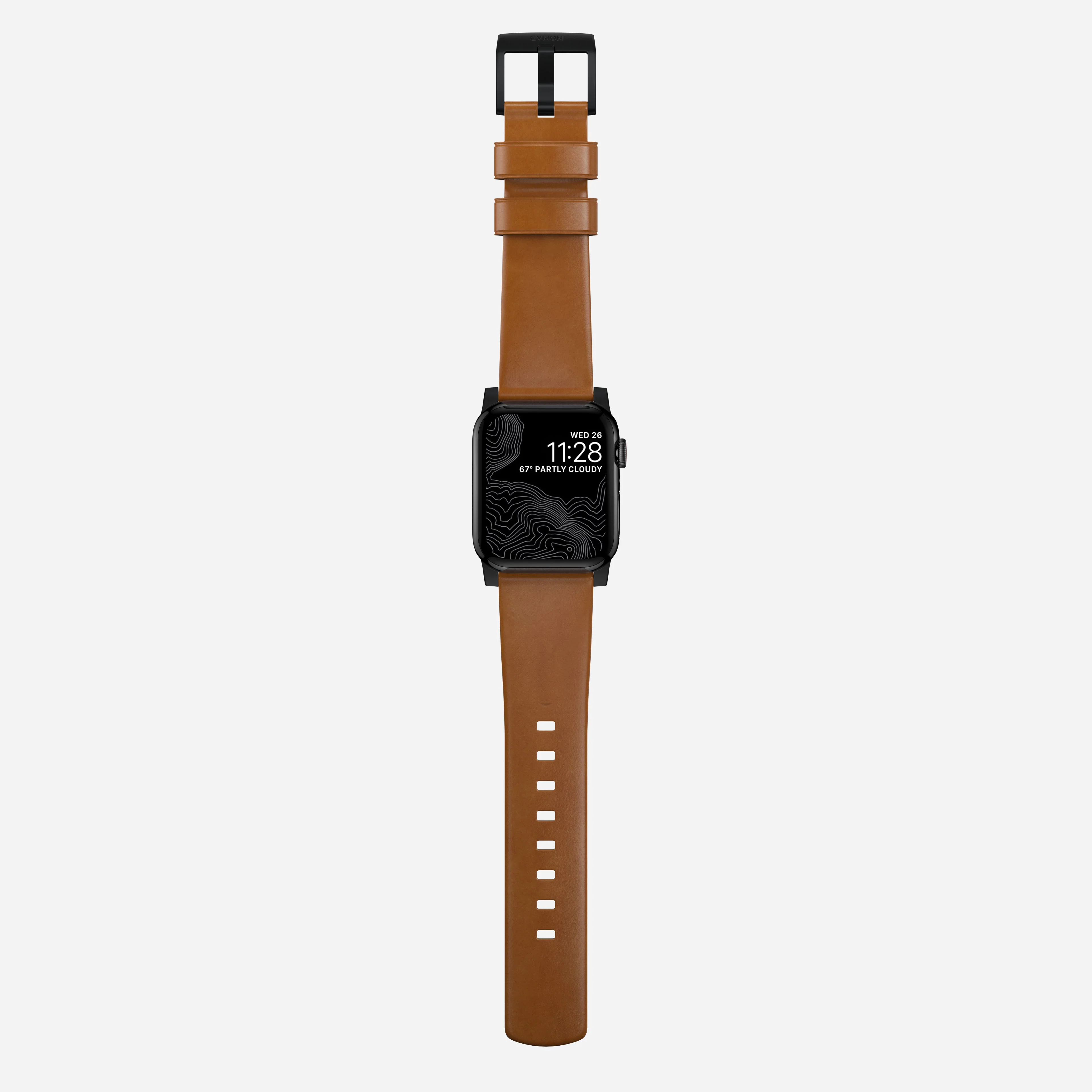 Modern Band - 46mm/49mm | Black Hardware | English Tan | Nomad Leather - Image 7