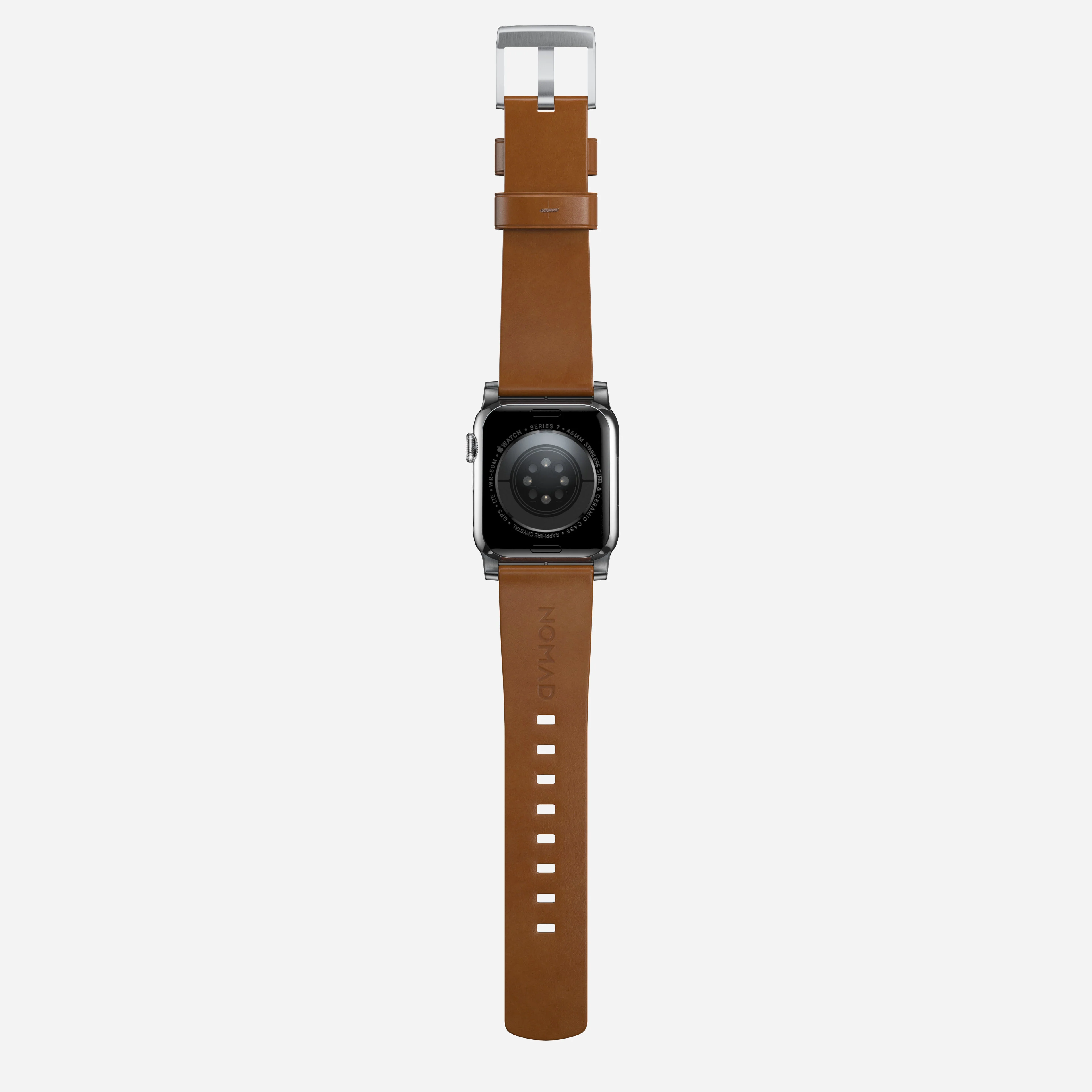 Modern Band - 46mm/49mm | Silver Hardware | English Tan | Nomad Leather - Image 8