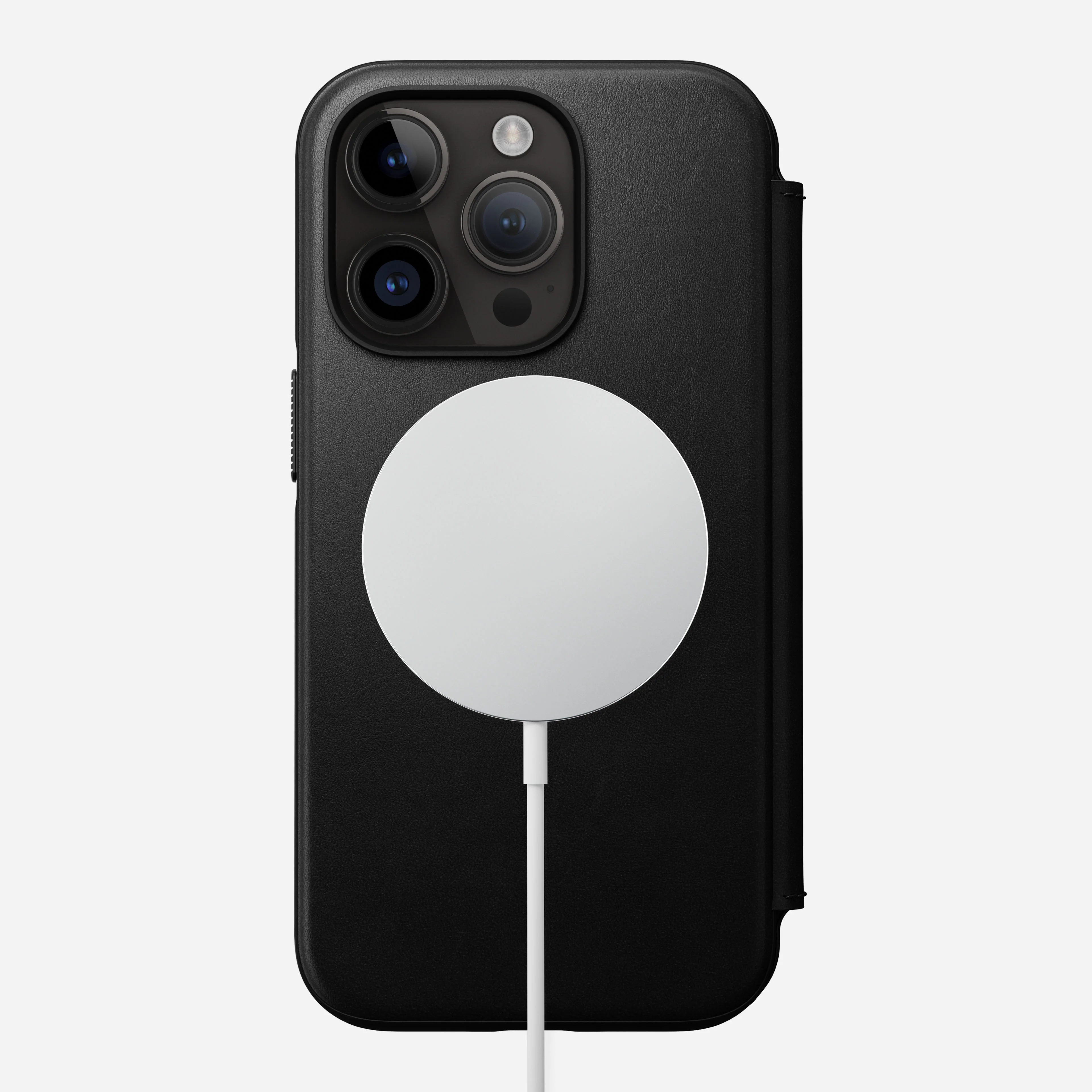 Modern Leather Folio - iPhone 14 Pro | Black | Nomad Leather - Image 2