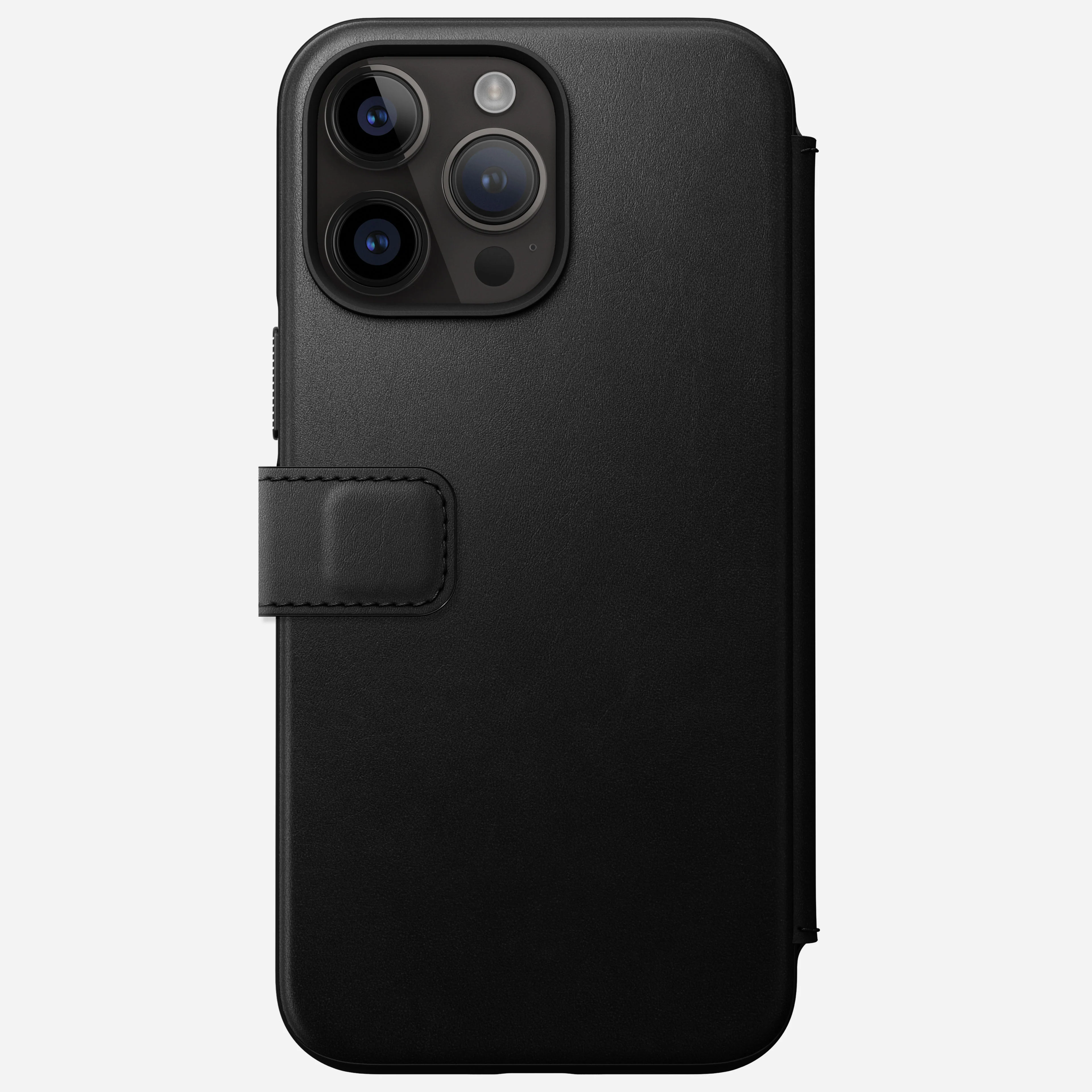 Modern Leather Folio - iPhone 14 Pro Max | Black | Nomad Leather - Image 3