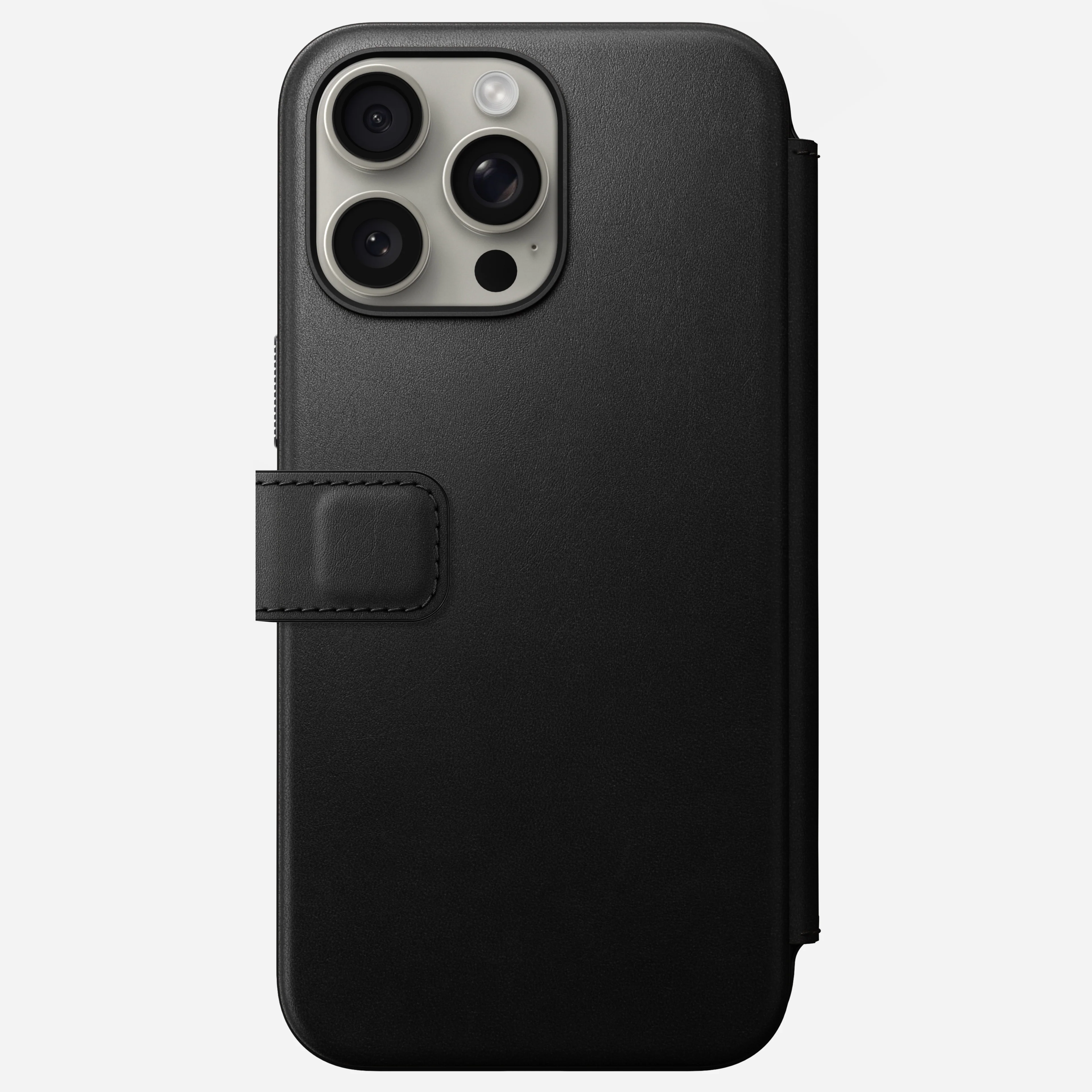 Modern Leather Folio - iPhone 15 Pro Max | Black | Nomad Leather - Image 4