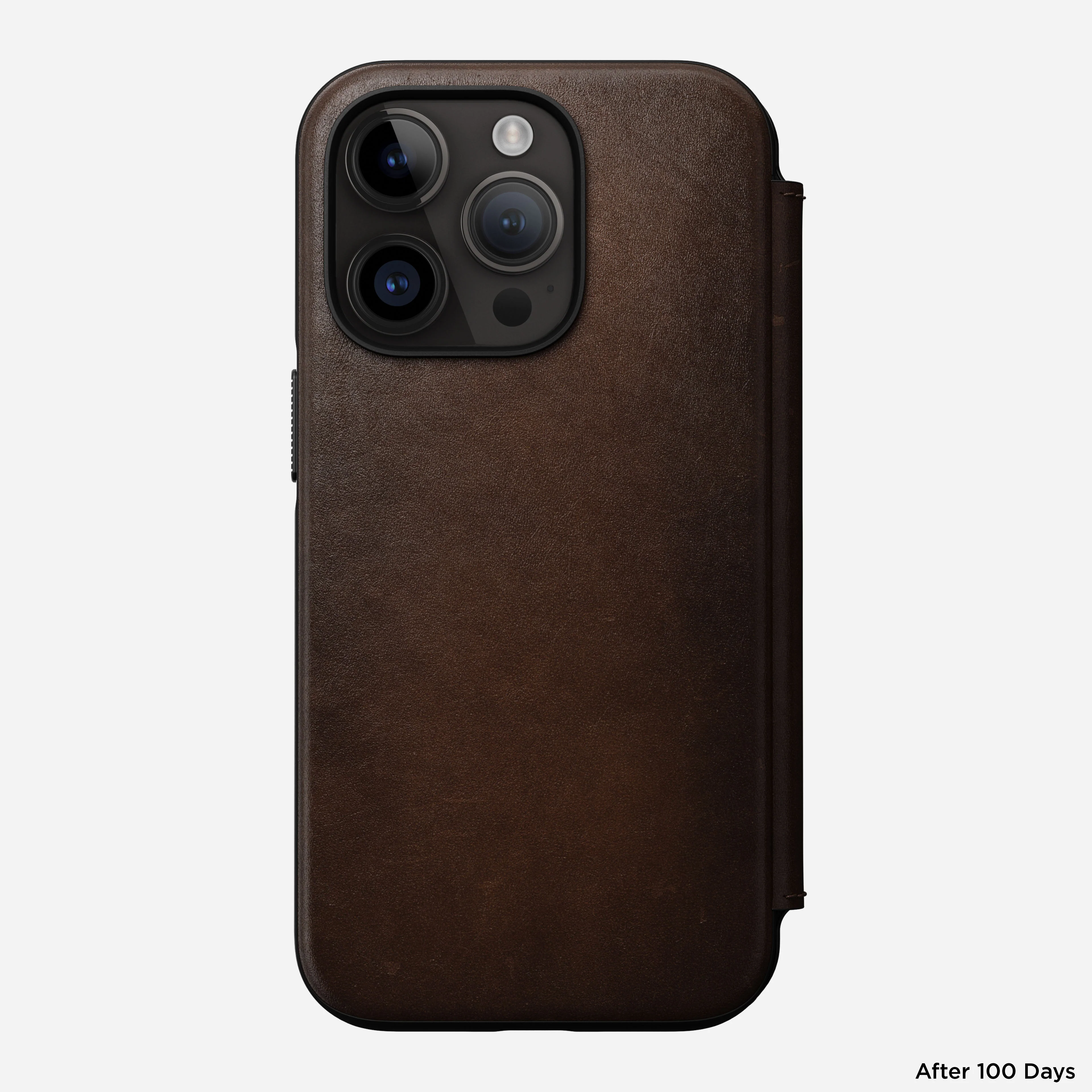 Modern Leather Folio - iPhone 14 Pro | Rustic Brown | Nomad Leather - Image 4