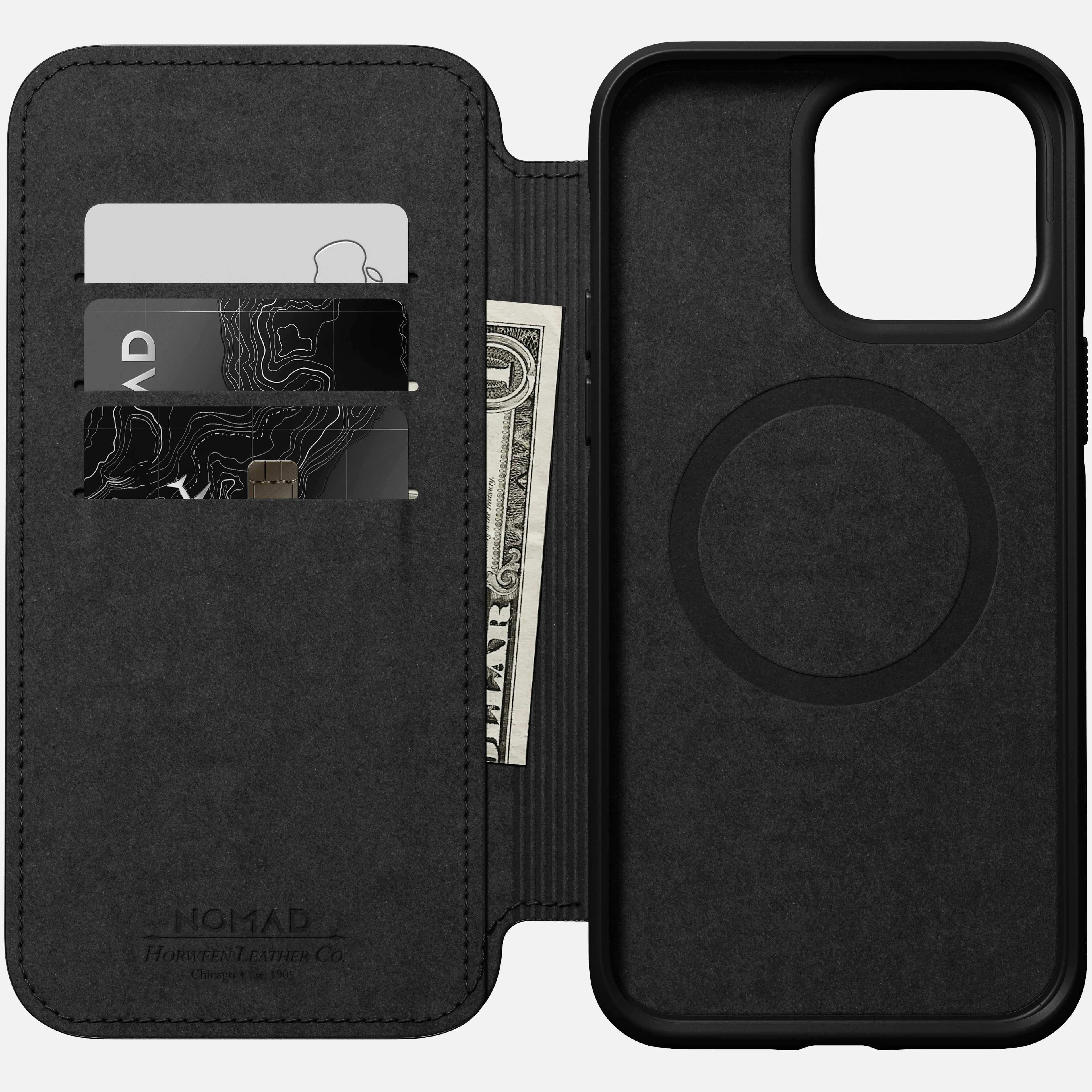 Modern Leather Folio - iPhone 14 Pro Max | Rustic Brown | Horween - Image 6