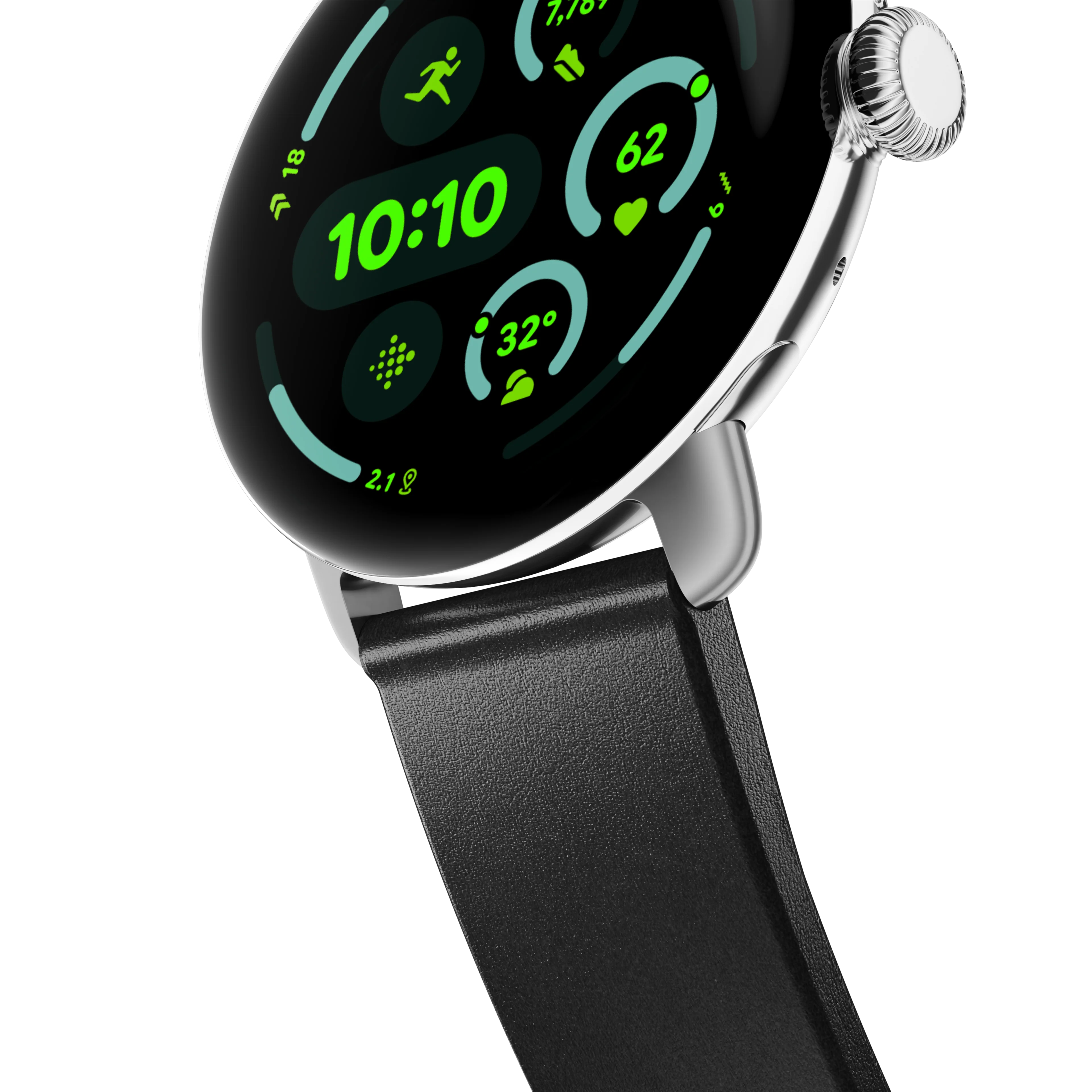 Open Box /// Active Band Pro - Pixel Watch | 45mm | Silver Hardware | Horween Black - Image 7