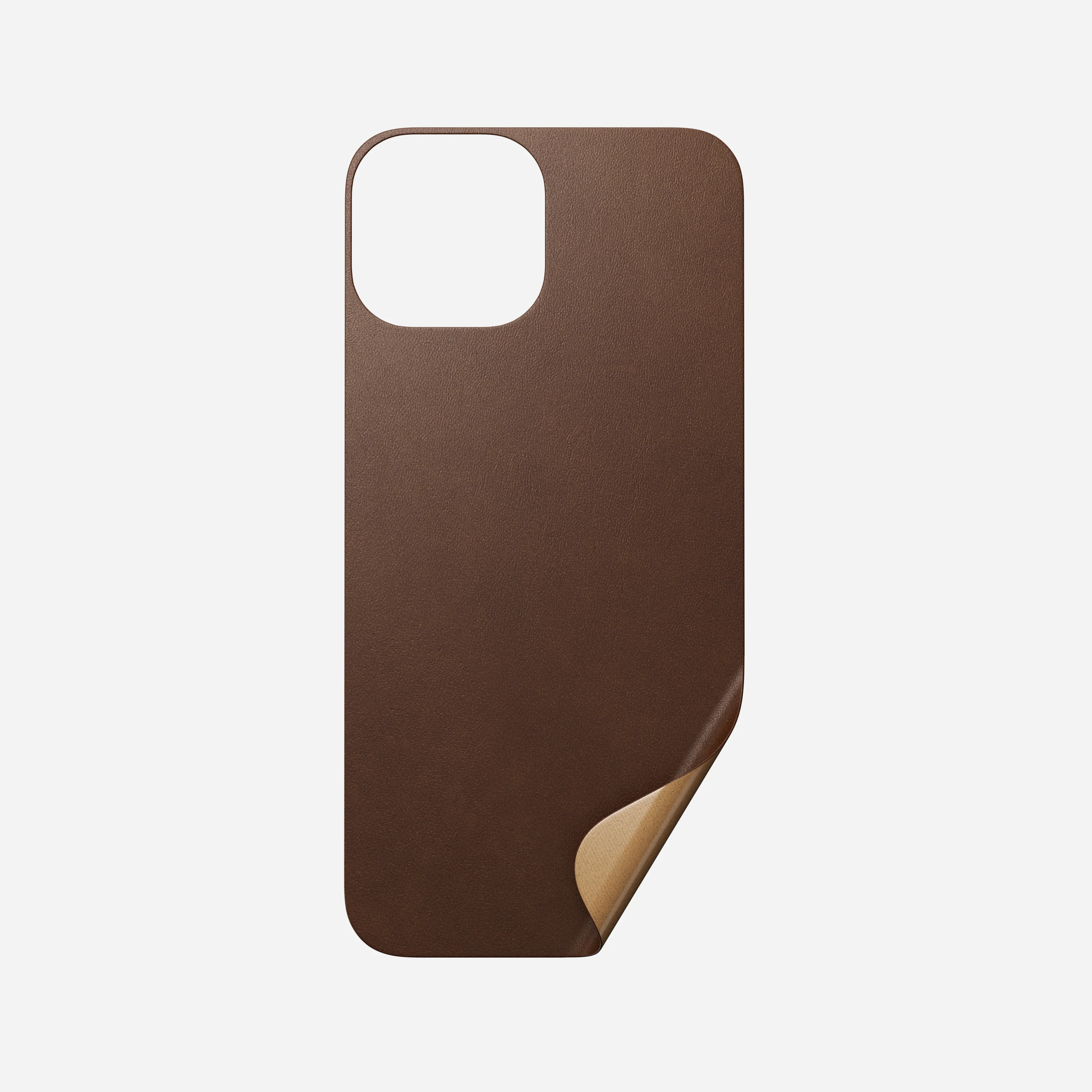 Open Box /// Leather iPhone Skin - iPhone 13 Mini | Rustic Brown | Horween