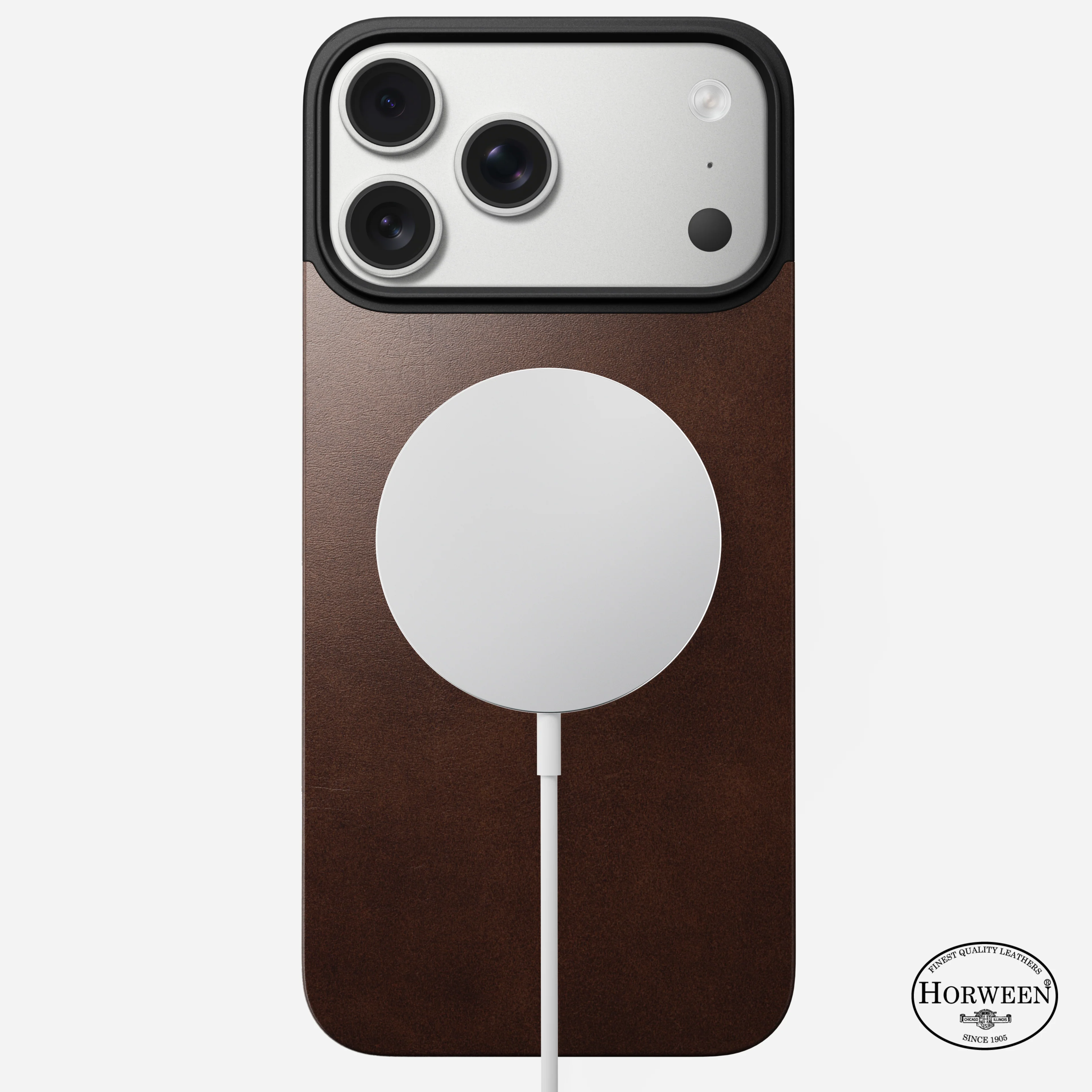 Open Box /// Magnetic Leather Back - iPhone 17 Pro Max | Rustic Brown | Horween | MagSafe - Image 2
