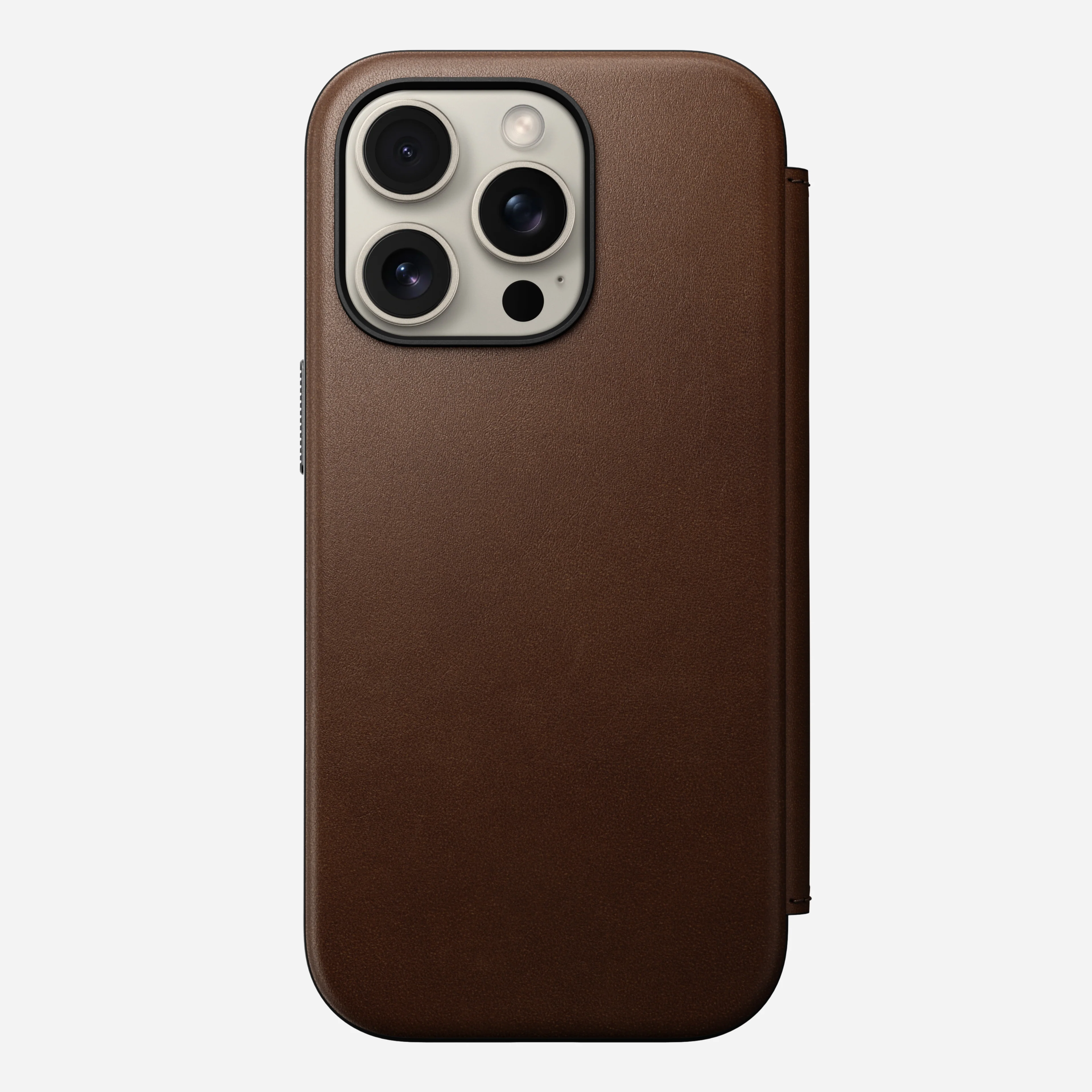 Open Box /// Modern Leather Folio - iPhone 16 Pro | Brown | Nomad Leather