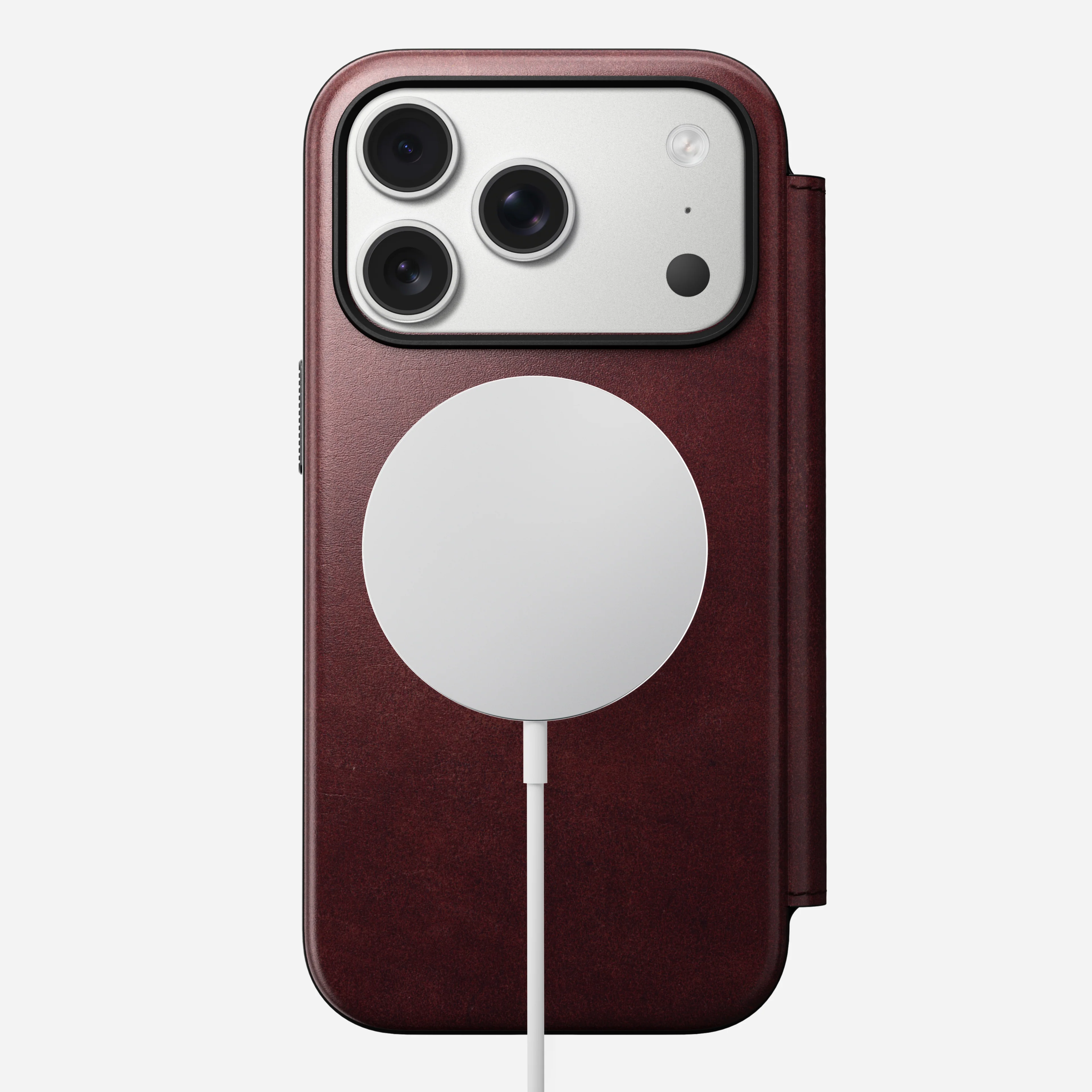 Open Box /// Modern Leather Folio - iPhone 17 Pro | Burgundy | Horween - Image 2