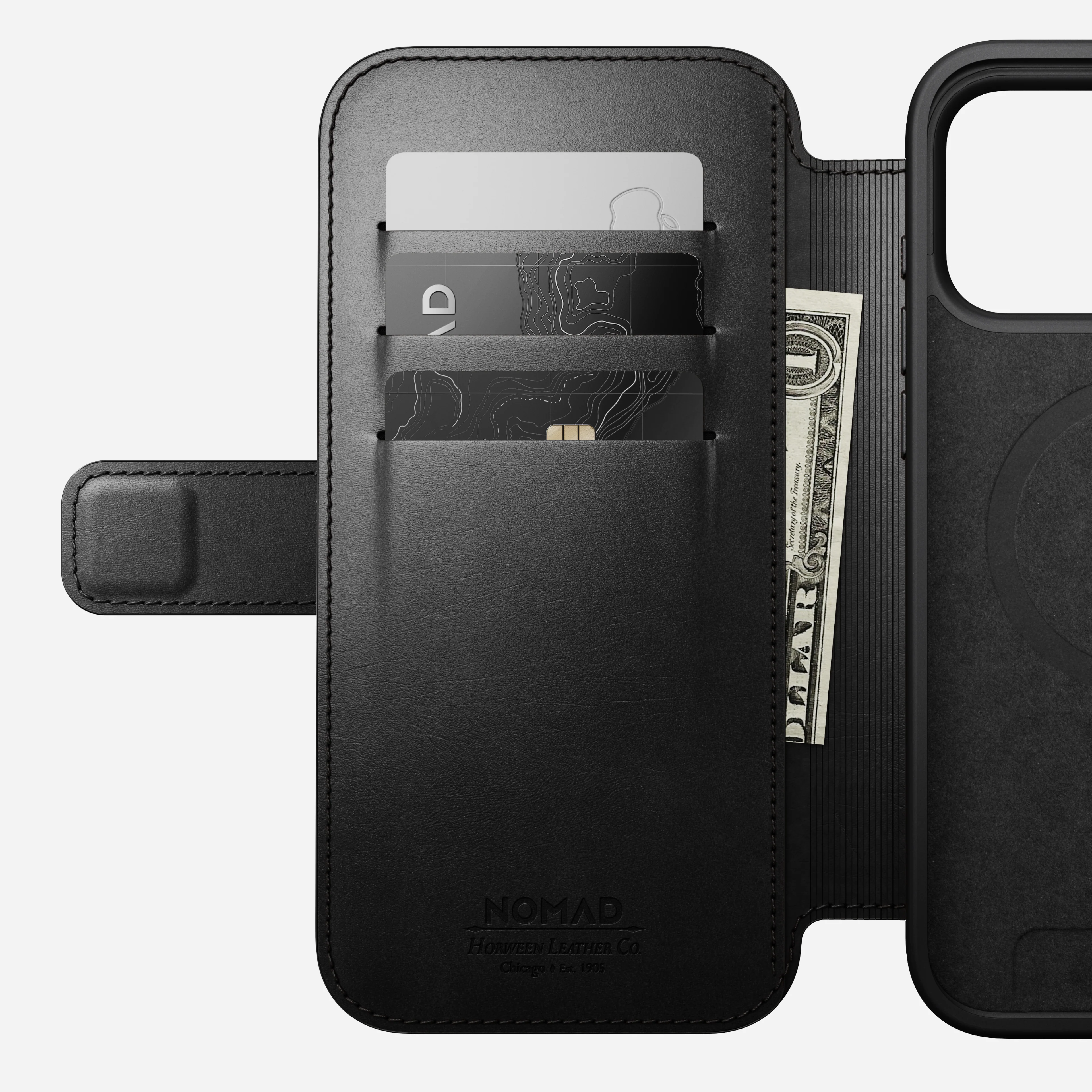 Open Box /// Modern Leather Folio - iPhone 17 Pro Max | Black | Horween - Image 6