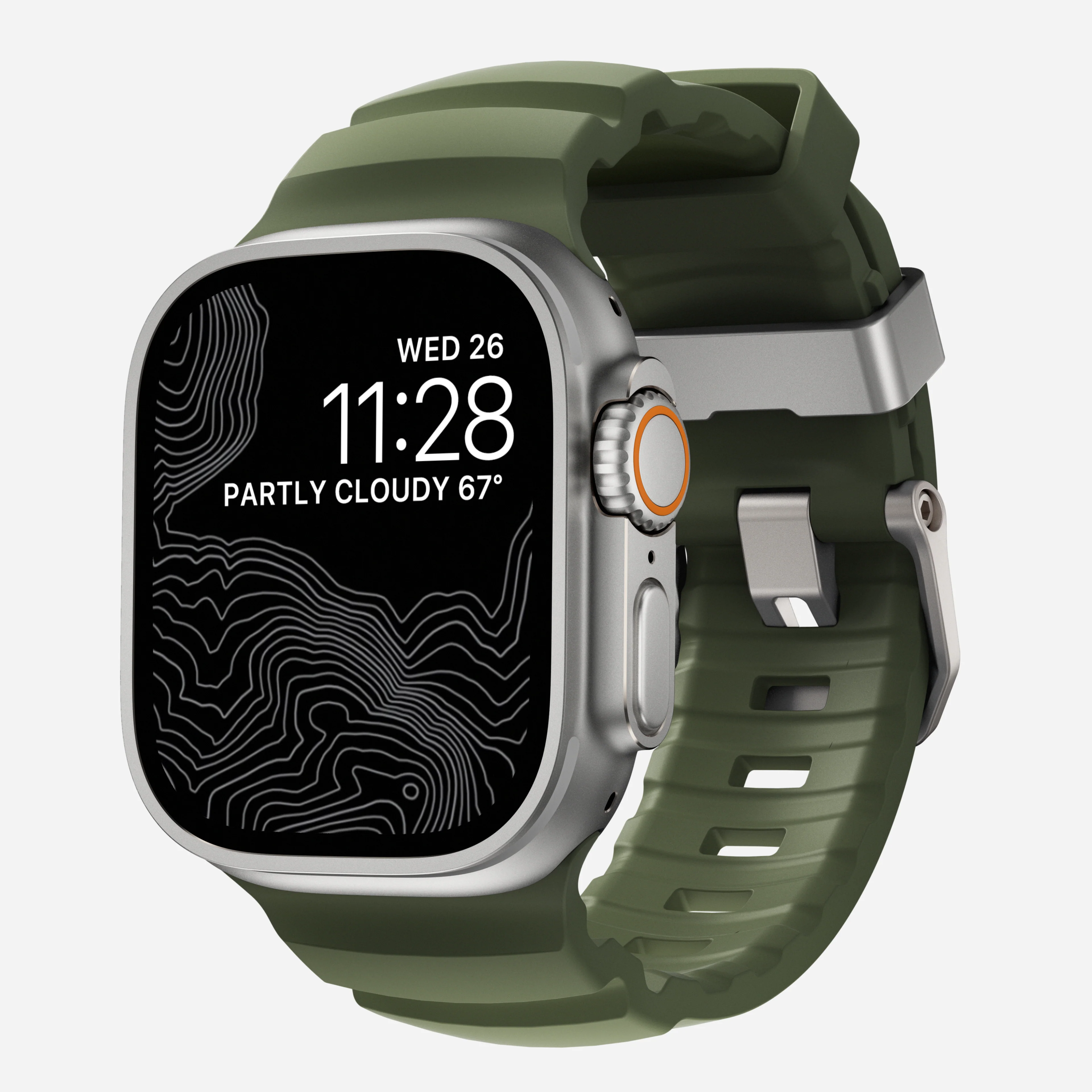 Open Box /// Rocky Point Band - 46mm/49mm | Forest | Natural Hardware