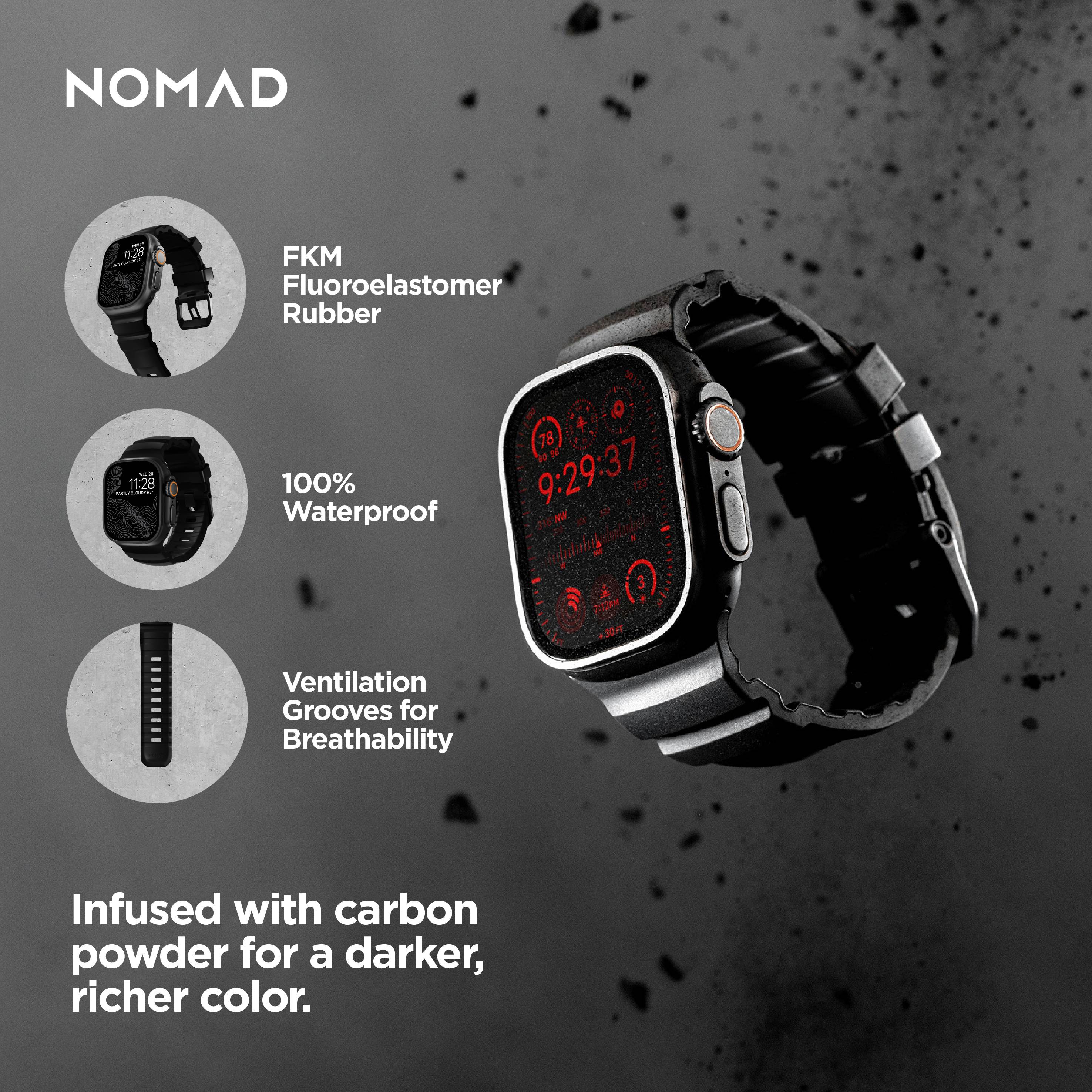 Rocky Point Band - 46mm/49mm | Carbon Black | Black Hardware - Image 6