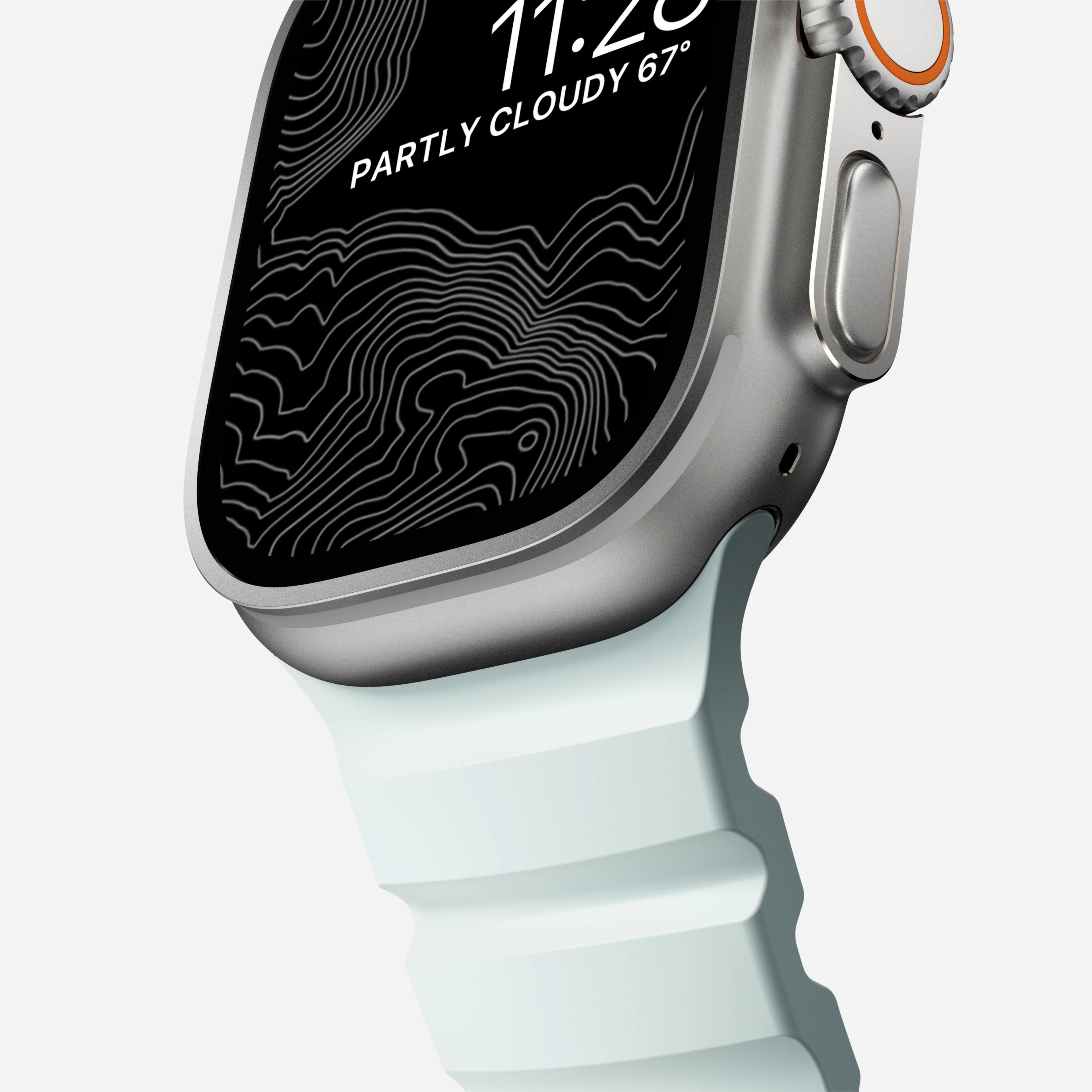 Rocky Point Band - 46mm/49mm | Icy Blue Glow | Natural Hardware - Image 6