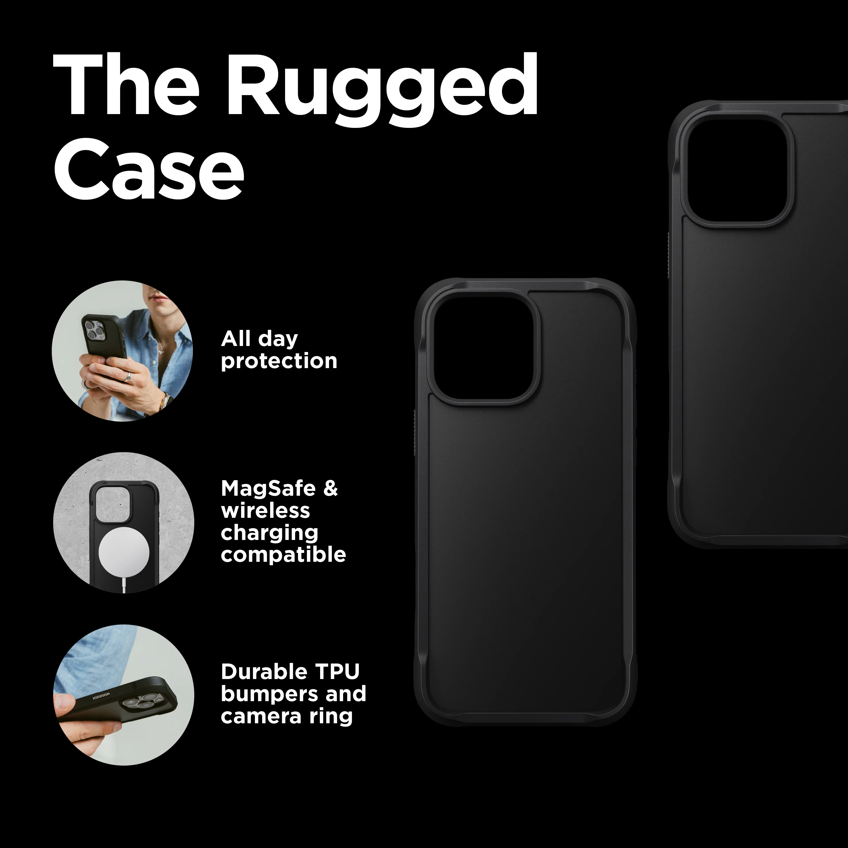 Rugged Case - iPhone 14 | Black - Image 3