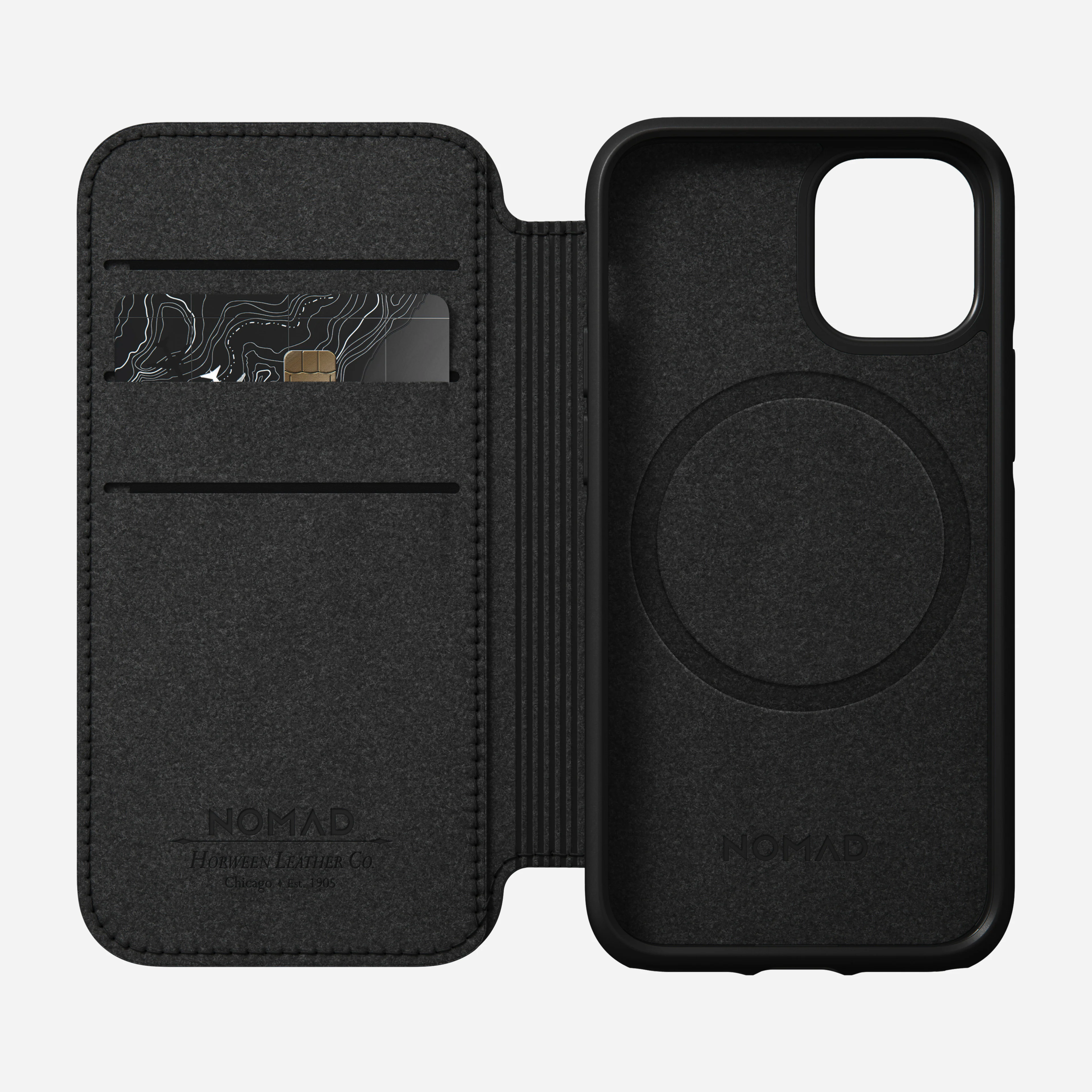 Modern Leather Folio - iPhone 12 mini | Rustic Brown | Horween - Image 6