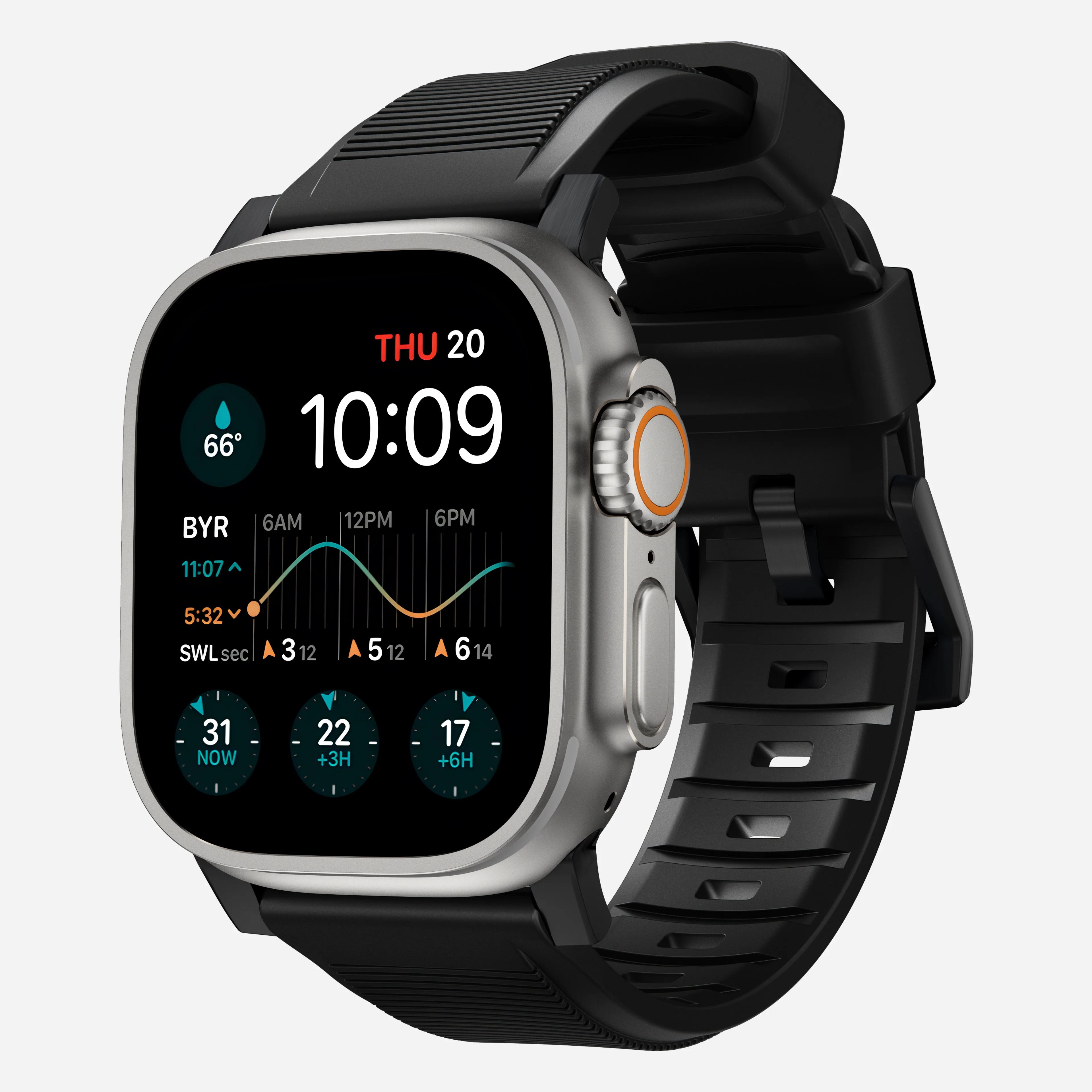 Rugged Band - 46mm/49mm | Black Hardware | Black - Image 9