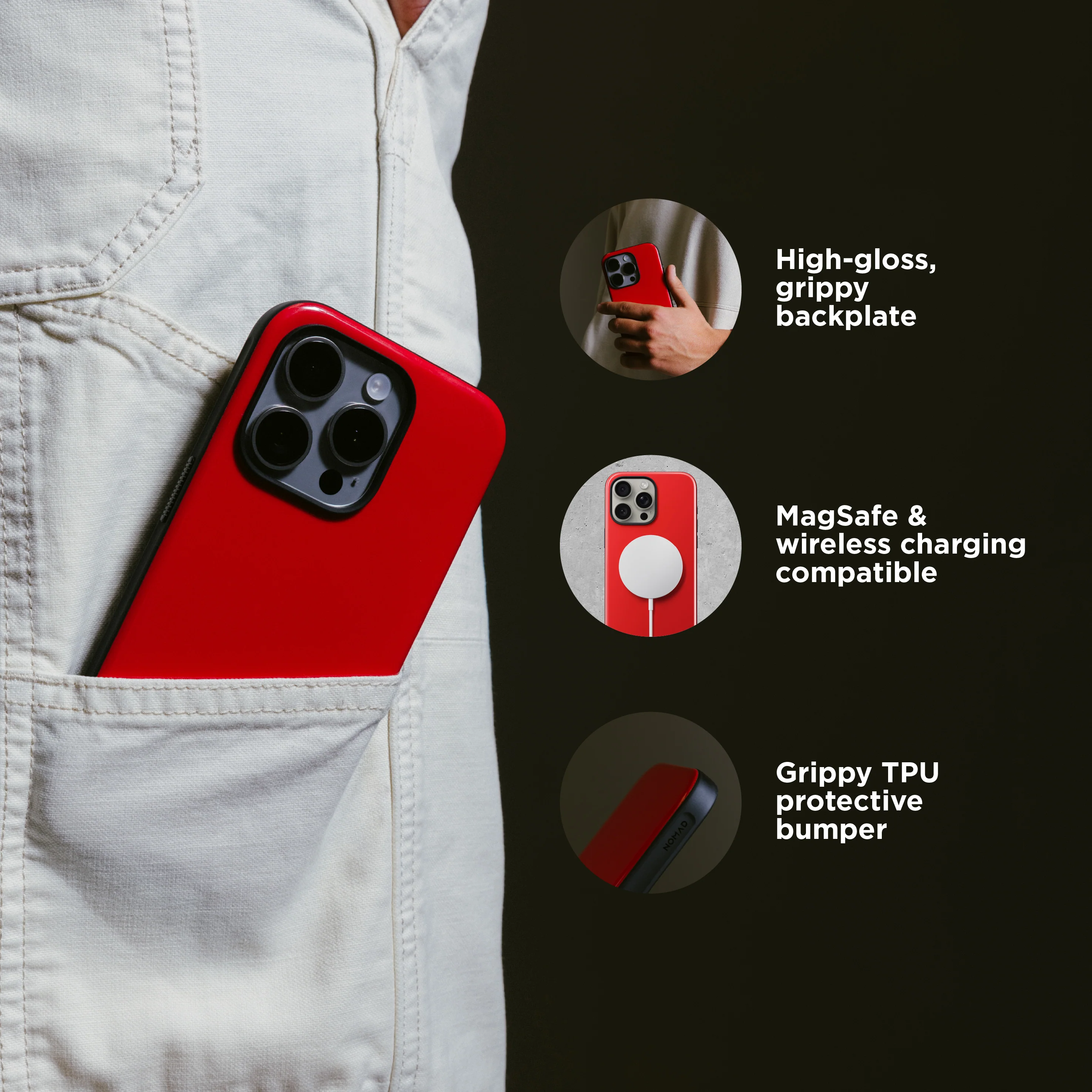 Sport Case - iPhone 15 Pro Max | Night Watch Red - Image 3