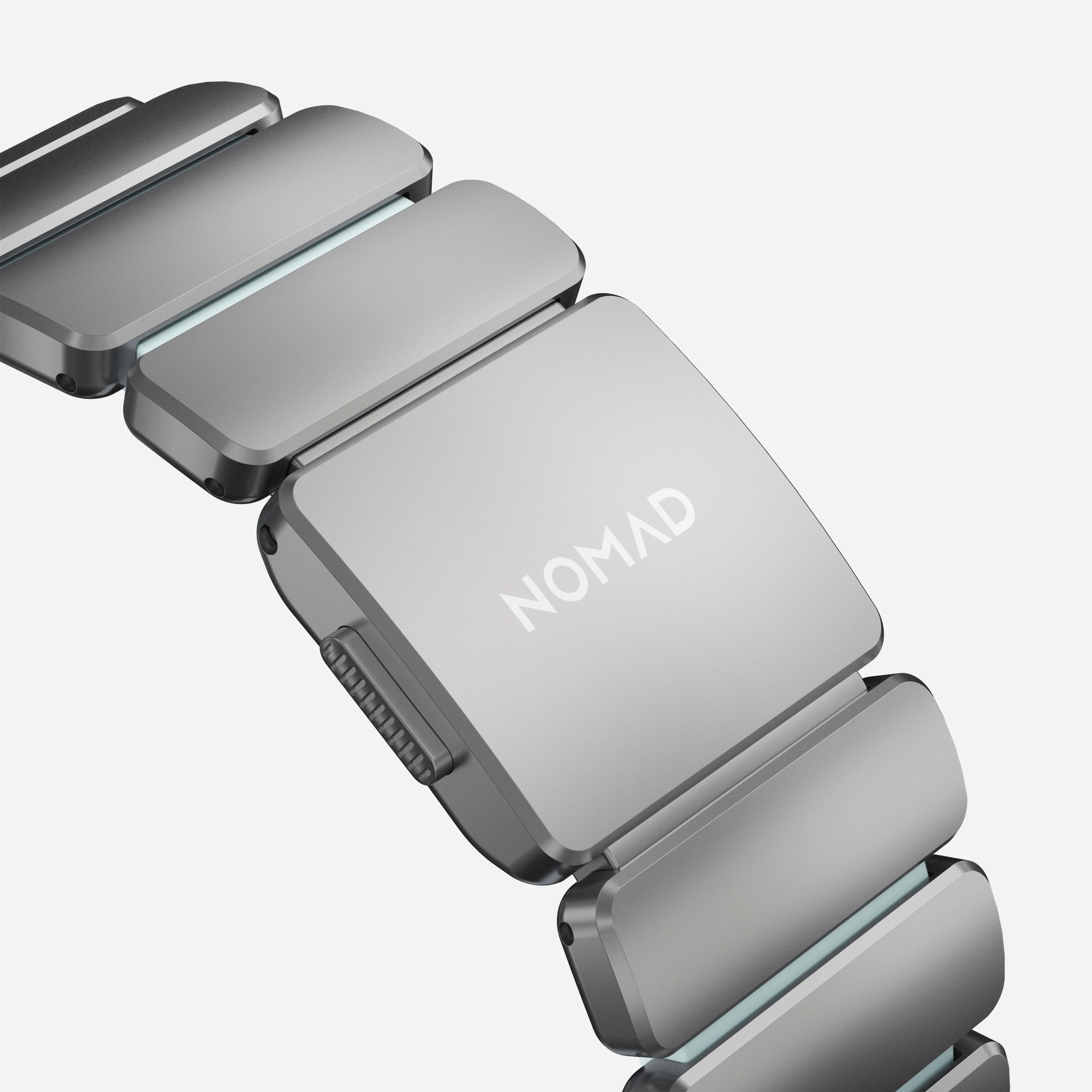 Stratos Band - 49mm | Natural Titanium | Icy Blue Glow FKM - Image 11